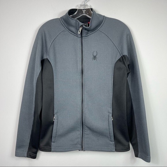 Spyder Men's Constant Full Zip Up Sweater Fleece Jacket Polar Black S Outdoor - Picture 4 of 16